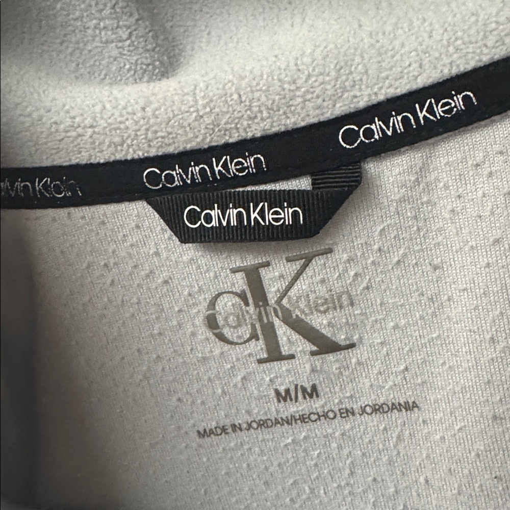 Calvin Klein Light Purple/Gray Sweater with Zipper Detail - Picture 3 of 9